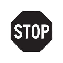 stop sign isolated on white background
