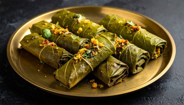 Gujrati Patra. Traditional Indian Food