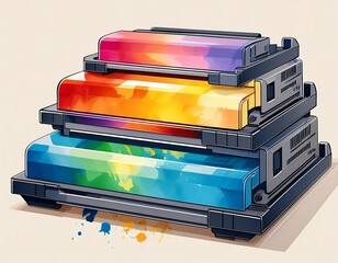 wideformat inkjet printer color toners generative ai