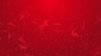 red plexus movement and floating of modern and digital technology with various geometrical lines and abstract various geometric shapes. - Powered by Adobe