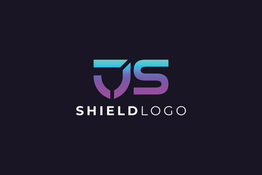 Letter J S Shield Logo for Security, Protection, and Corporate Branding