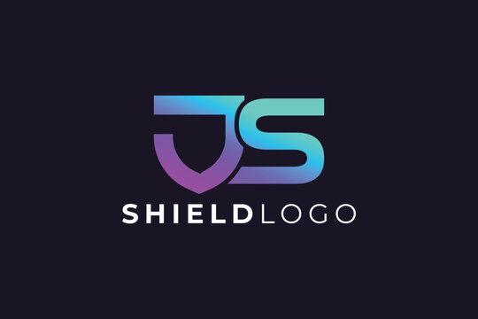 Letter J S Shield Logo for Security, Protection, and Corporate Branding