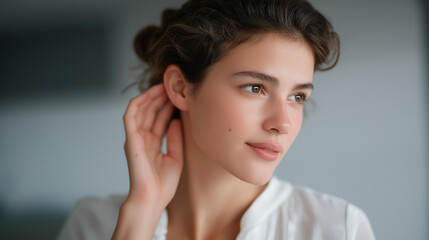 Medical diagnostics rely on a skilled audiologist to assess auditory thresholds, speech recognition, and overall ear health across all age groups. cinematic color correction, natural uneven