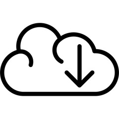 Cloud arrow down Icon