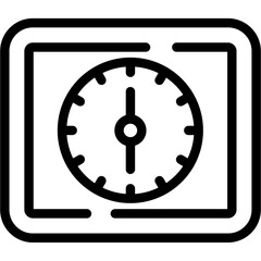 Clock twelve thirty Icon