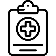 Obraz premium Clipboard medical Icon