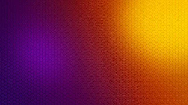 colored gradient hexagon background, abstract hexagonal geometry gradient backdrop, modern colorful hexagon technology background, 3D rendering