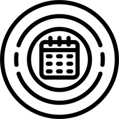 Circle calendar Icon