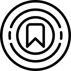 Circle bookmark Icon