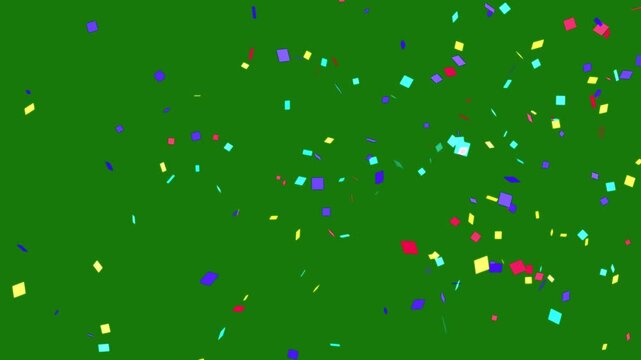 confetti particle Blast Realistic With Alpha Channel ProRes 4444