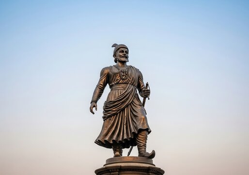 Historic Indian Leader Shivaji Maharaj Statue