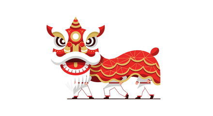 Fototapeta premium Colorful Traditional Chinese Dragon Costume
