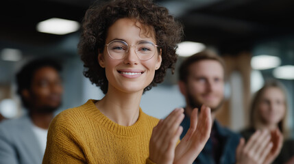 A diverse team of coworkers participates in a lively workshop focused on financial knowledge, complete with interactive activities and group discussions to enhance understanding and retention.