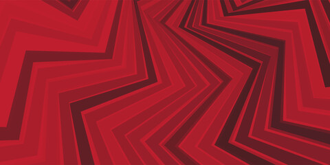 Retro Red Zigzag Spiral Background