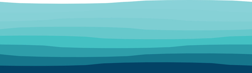 Fototapeta premium Abstract design featuring layered blue waves, evoking a peaceful and calming ocean theme.