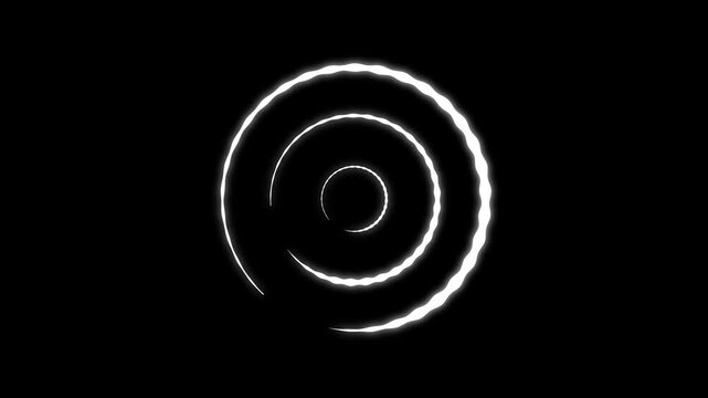 Firework circle blast animation, radiant ring burst with spark lines, flat vector explosion motion graphics, party celebration effect, black screen background, ultra hd 4k