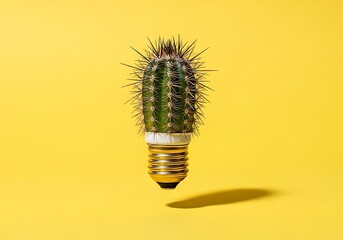 Cactus in a lightbulb