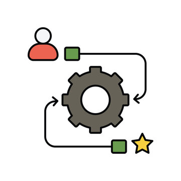 Metamorphosis  icon with white background vector stock illustration