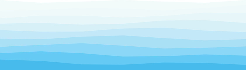 Abstract design featuring soft blue wave patterns layered with gradient tones, evoking oceanic calm.