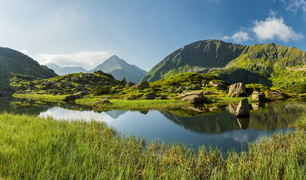 namenloser Bergsee, Hornfeldspitze, Nageleck, Naturpark S&ouml;lkt&auml;ler, Steiermark, &Ouml;sterreich
