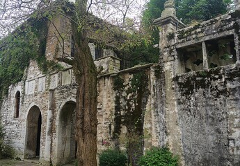 ruins of an old house