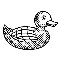 Rubber duck retro pixel art