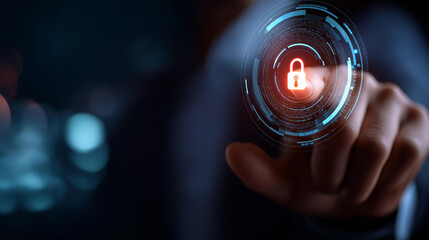 Deepfake detection concept facial tracking technology recognition system interface security authentication cyber protection password login verification digital identity