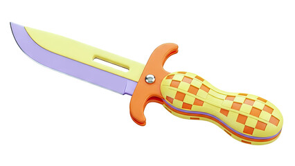 Stylized Knife with Peanut-Shaped Handle