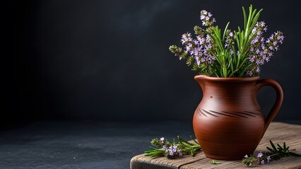 Saint brigid's day flowers in traditional irish pitcher celebrating imbolc and celtic heritage