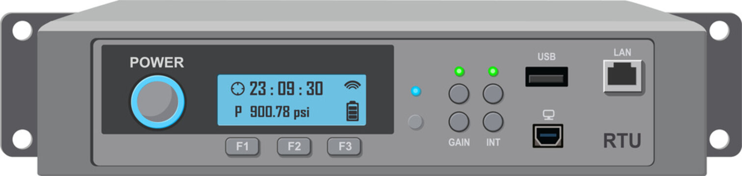 Remote Terminal Unit interface for industrial monitoring, data logging, and networked control systems, supporting IoT, SCADA, and remote operations.