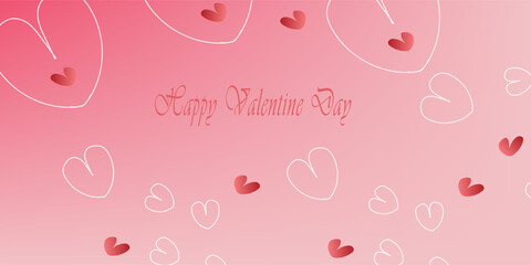 valentines day background, romantic heart valentines . banners
