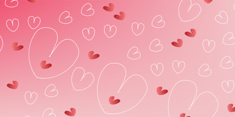 valentines day background, romantic heart valentines . eps10