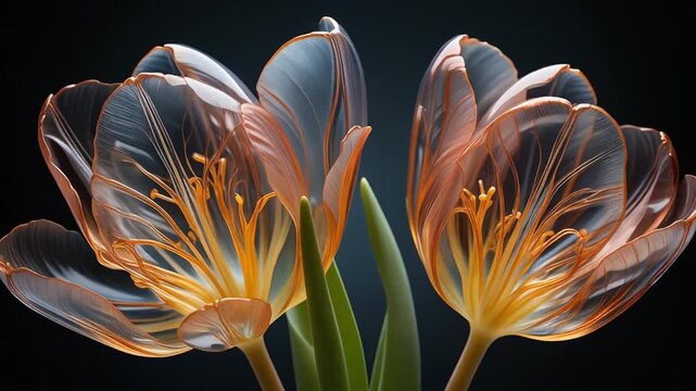 Hollow Stem Tulips with Minimal Floral Architecture