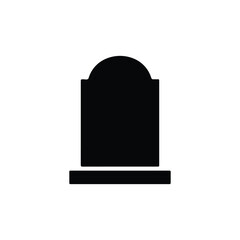 Grave silhouette icon vector flat design.