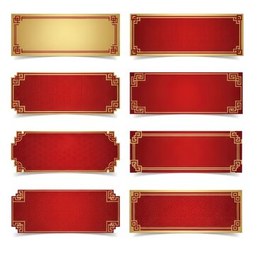 Red and Gold Banner Design