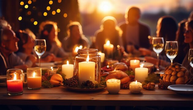 warm candlelight illuminates cozy gathering celebrating cherish