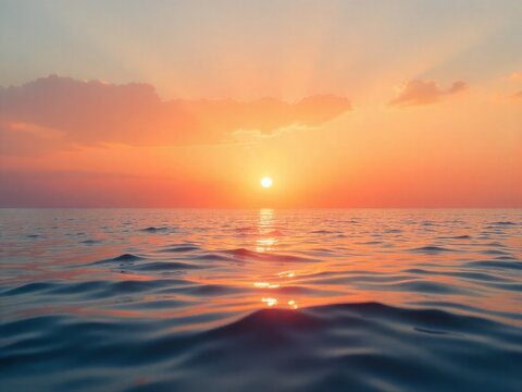 sunset over the sea