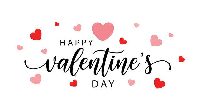 Valentines day background with heart pattern and typography of happy valentines day text . Vector illustration. Wallpaper, flyers, invitation, posters, brochure, banners.