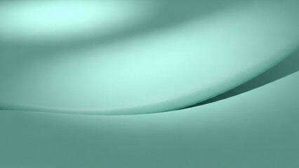 Elegant Fluidity: A serene display of flowing, abstract forms, defined by soft shadows and a captivating gradient of soothing aqua tones. 