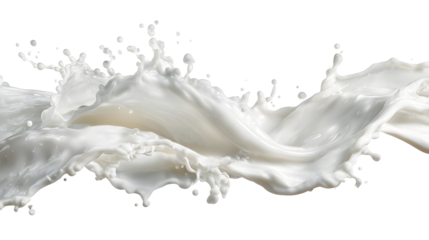 Milk Splash Frozen Motion, Elegant Arcs, Ultra Sharp, High Speed Photography