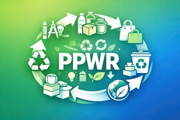 PPWR Recycling Circular Economy Concept Graphic