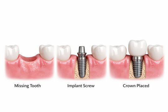Dental Implant Procedure from Missing Tooth to Crown Placement