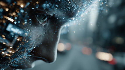 Futuristic AI vision of a data-driven world revealing possibilities