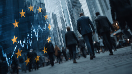 European stock trends inspire city pros in the busy financial hub