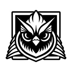 Obraz premium Glyph style icon showing a cardinal logo