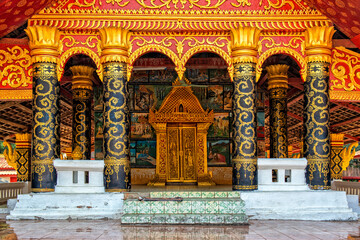 Laos. Travel, Religion, and Culture of Asia. Wat Xieng Thong, Buddhist temple in Luang Prabang World Heritage