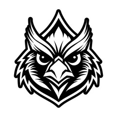 Obraz premium Filled style icon showing a cardinal mascot