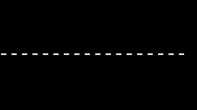 Animated Dashed Line Path with Moving Dotted Trail 