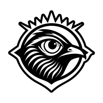Filled style icon showing a cuculidae bird