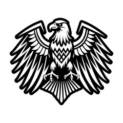 Obraz premium A glyph style icon showing an eagle face